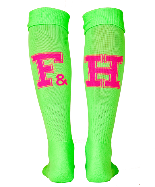 Field and Hockey sokken Lime / roze