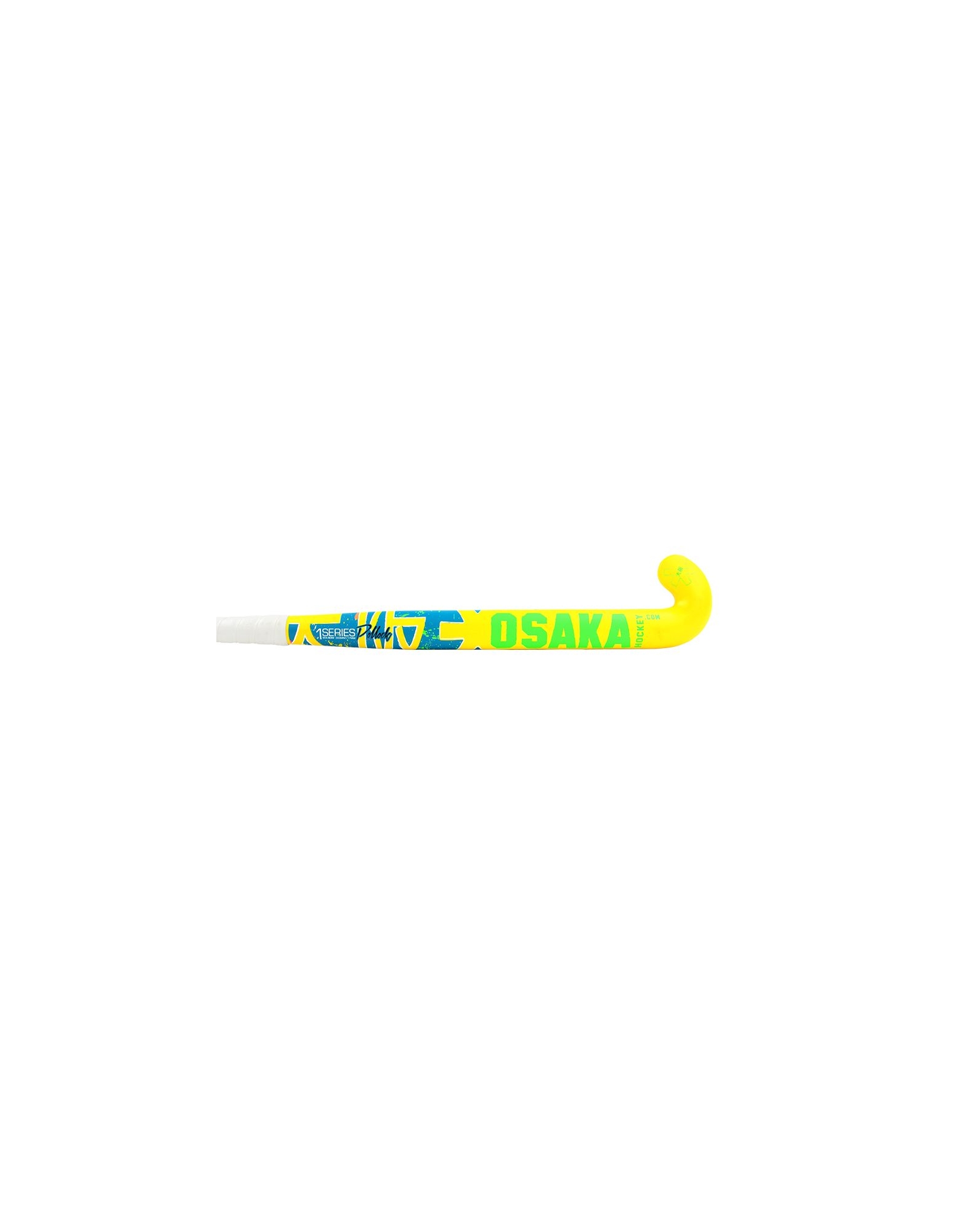 Osaka blue / yellow hockeystick jr + Osaka armbandje - De