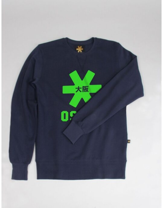 Osaka basic sweater heren Navy / groen